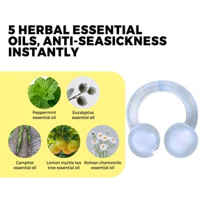 Clip nasal anti-nausée à l'huile essentielle d'herbes, doux et adapté aux voyages - Product Image 3