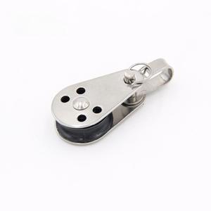 25mm thép không gỉ mạ kẽm 316 phần cứng gian lận dây dây khối căng với khối ròng rọc Nylon - Product Image 1