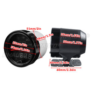 ELUTO - Medidor de Presión de Turbo para Automóvil con Pantalla LED Dual de 2 Pulgadas y 52 mm, 10 Colores, PSI, Bar, Temperatura del Agua, Presión del Aceite, Tacómetro, Voltímetro, EGT, con Soporte - Product Image 5
