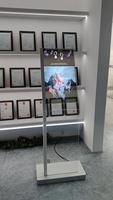 Kiosque à écran tactile transparent OLED de 30 pouces, haute luminosité, tactile capacitif, interactif en intérieur, signalisation numérique OLED en libre-service