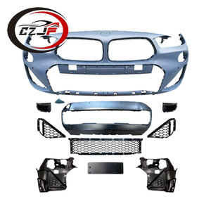 Kit de Carrocería CZJF para <span class=keywords><strong>BMW</strong></span> Serie F39 <span class=keywords><strong>X2</strong></span> 2018 2019 2020 2021 2022 <span class=keywords><strong>2023</strong></span>, Parachoques Delantero con 4 Orificios, Cubierta de Remolque, Barra de Parachoques, Rejilla - Product Image 2
