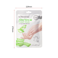 KORMESIC 35ml Vente en gros Masque pour les mains à l'aloe vera et à la lavande Noël Régénération de la peau Soin des mains Nourrissant Blanchissant pour peau neutre