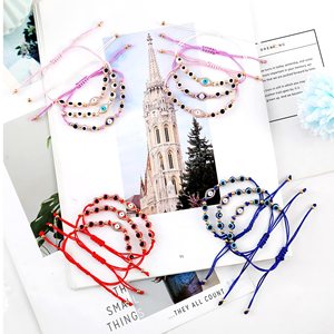 Lot de 12 Bracelets de perles à œil de diable bleu, unisexe, différents coloris - Product Image 5