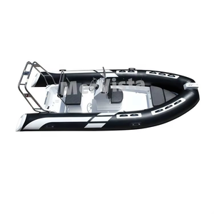 Bote Inflable RIB de PVC y Fibra de Vidrio de 16 pies (4.8 m) con Doble Casco en V Profunda, Casco de Fibra de Vidrio en V Profunda para Mayor Estabilidad y Comodidad - Product Image 6