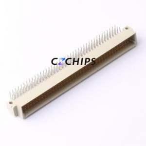 650906-5 Board-to-Board & Backplane Connector Bent Lead Through Hole,P=2.54mm Connector 2.54mm Right Angle Insert 3 Gold - Product Image 1