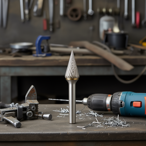 ดอกสว่านโรตารี่แบบกรวย Ab8800 ขนาด 9.6 มม. D1 16 มม. L1 Z6 สำหรับตัดโลหะและวัสดุแข็ง - Product Image 3