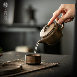 Creative Single Person Kung Fu <b>Tea</b> <b>Set</b> Pottery Teapot With Lid Heat Resisting Small Household <b>Tea</b> <b>Set</b> For Dry Brewing - Product Image 3