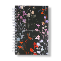 Journaux professionnels personnalisés de reliure en fil métallique A4 A5 A6 planificateurs Pages d'impression à couverture rigide avec logo personnalisé