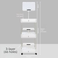 Système de culture hydroponique électronique intelligent à 3 niveaux pour la culture intérieure à domicile, avec éclairage intelligent, jardinière, germinateur de graines d'herbes, utilisation au sol