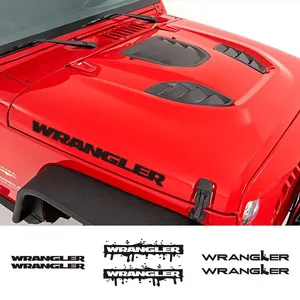 2PCS Car Hood Cover <strong>Engine</strong> Stickers for Jeep Wrangler JK JL TJ YJ Unlimited DIY Exterior Tuning Accessories PVC Bonnet Decals. - Product Image 1