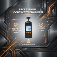 Tachometer Digital Tipe Kontak GM8906 2.5-99999 RPM Alat Pengukur Kecepatan Motor Otomotif & Industri Cina