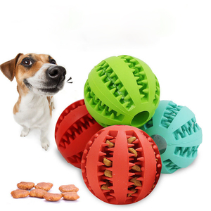 Duurzaam Gebitsreiniging Lekkage Voedsel Hond Speelgoed Rubber Bal Kauwen Speelgoed Voor Hond Groothandel Huisdier Speelgoed - Product Image 3