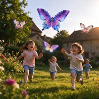 Drone papillon LED rechargeable pas cher, portée 50 m, lumières colorées, ambiance romantique, parfait pour les enfants