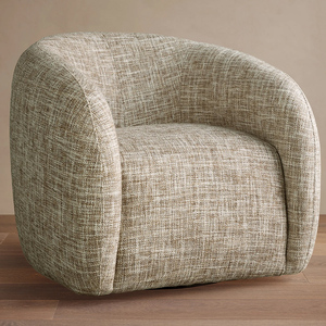 Sillón Giratorio Moderno de Tela para Sala de Estar, Sillón Individual de Ocio para Comedor, Hotel y Sala de Estar - Product Image 3