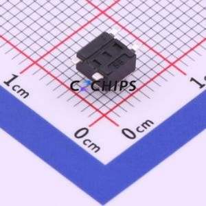 UK-B0206-G4.3-250-JZ Tactile Switch SMD-4P,4.5x4.5mm Switch Single Pole Single Throw Round Button 2.5N Vertical Mount - Product Image 2