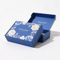Boîte d'expédition pliable en carton ondulé écologique personnalisée OEM avec logo estampé à chaud