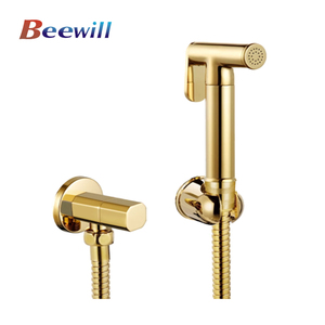 Chất lượng cao Phòng tắm kính nhà vệ sinh bể nước Đỏ bừng hệ thống treo tường nhà vệ sinh thủy tinh Phễu thoát nước với nhà vệ sinh Bidet Spray Gun Set - Product Image 4