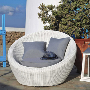 Soleil Fun Mobilier D'extérieur Patio Loisirs Rotin En <span class=keywords><strong>Osier</strong></span> <span class=keywords><strong>Jardin</strong></span> Canapé Simple - Product Image 4