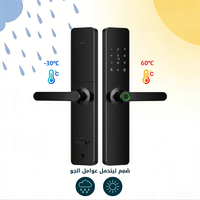 Kunci Pintu Depan Elektronik Pintar LEZN Harga Terjangkau Tuya Biometrik Kode Sidik Jari Aplikasi Mendukung 9 Bahasa Penyimpanan Data Cloud WIFI