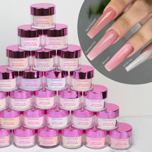 핫 세일 아크릴 파우더 빠른 건조 프랑스 손톱 버터 아크릴 디핑 3 in 1 파우더 - Product Image 5