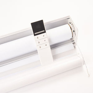 Motor alimentado por batería, persianas de cebra para interiores, revestimiento de ventanas, cortinas de lujo motorizadas de doble capa para dormitorio - Product Image 5