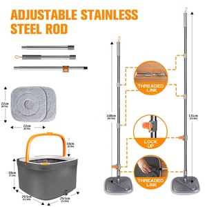 Bestseller: Sistema di Pulizia Pavimenti a Due Camere con Separazione Acqua Pulita e Sporca, <span class=keywords><strong>Mop</strong></span> <span class=keywords><strong>Rotante</strong></span> a 360° - Product Image 2
