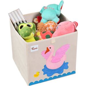 Vente directe d'usine enfants et adolescents boîtes de rangement en tissu pliables organisateur de jouets carrés pour vêtements carrés enfants - Product Image 6