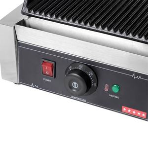 2025 équipement de restauration <span class=keywords><strong>professionnel</strong></span> Double tête gril de Contact électrique en acier inoxydable <span class=keywords><strong>Panini</strong></span> Grill grille-pain électrique - Product Image 5