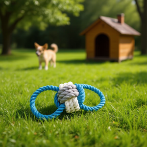 Yommy Rope Dog <b>Toy</b> 20cm <b>Interactive</b> <b>Pet</b> Plaything - Product Image 3