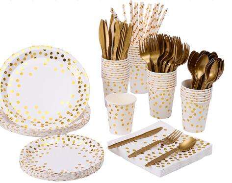 White10guests blanc avec point d'or