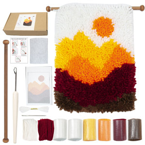 Charmkey costura artesanal decoración del hogar tapiz Diy Set arte pestillo gancho alfombra Kits para alfombra - Product Image 2