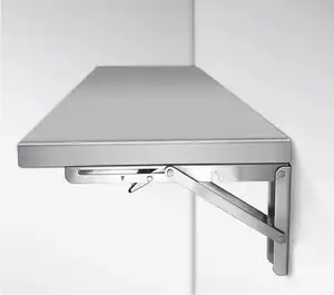 Factory Supply Folding Wall Shelf For Kitchen Bathroom Used Stainless Steel Wall Mounted Rack