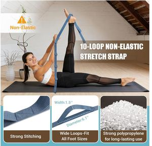 Planche inclinée personnalisée pour étirement des mollets, planche d'étirement des mollets en <span class=keywords><strong>bois</strong></span> réglable avec sangle et poster d'entraînement, capacité de 300 lb - Product Image 4