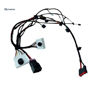 Faisceau de câblage principal du tableau de bord du véhicule, assemblage dense multi-branques, connecteur noir-rose, personnalisé OEM 12V 24V - Product Image 1
