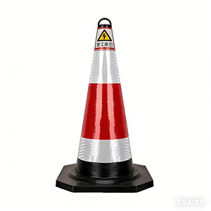 Conos de Seguridad Vial de 700 mm con Anillo, Señalización de Advertencia para Carreteras, Venta al Por Mayor de Fábrica - Product Image 6