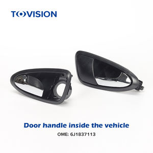 6J1837113 para Seat <span class=keywords><strong>Ibiza</strong></span> 2008-2011 manija interior de la puerta del coche piezas de repuesto de automóvil izquierda/derecha cromadas negras - Product Image 4