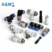 Manufacture Pyj Blance Y One Touch Push To Pneumatic Air Quick Connect Fitting Pneumatic Parts