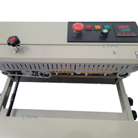 Machine de scellage verticale semi-automatique continue LT-FR770V pour canettes de boissons et matériaux en papier