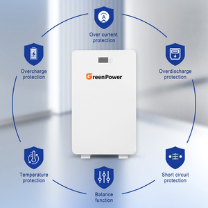 Batterie solaire GreenPower 48V 300Ah 15KWH, batterie lithium Power Wall 15kw, système d'énergie domestique au sol LFP - Product Image 4