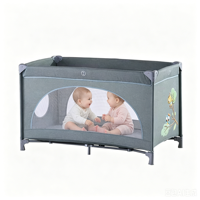 Lit de jeu pliable en métal durable à cinq couleurs, design de dessin animé, moderne et élégant, pour chambre, parc et extérieur