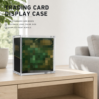 Boîte en acrylique UPC pour 30e anniversaire, boîte de rangement en acrylique avec design empilable pour comptoir de magasin et collectionneur de cartes