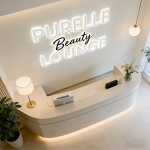 Letrero para Salón, Letrero Exterior con Logotipo de Marca, Letrero con Logotipo Personalizado, Letrero LED con Diseño de Logotipo, Letrero de Pared con Logotipo, Letrero Metálico con Logotipo para Negocios y Empresas - Product Image 4