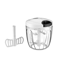 Huishoudelijke plastic knoflookpers & uien-gembermolen met pompoen-aardappelpers en babyvoedselprocessor