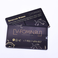 USB Drive kartu fokus Logo cetak dua sisi hadiah promosi kustom kartu Flash Disk memori grosir USB Drive