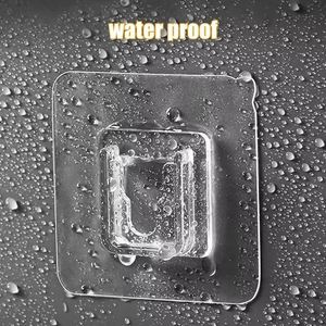 Double-Sided Adhesive Hanger Suction Cup Sucker Wall Strong Transparent <b>Hooks</b> for Kitchen Bathroom - Product Image 5