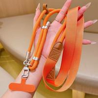 Cordon universel réglable pour téléphone, bandoulière, sangle de cou, longue corde de suspension avec clip, anti-perte, durable et robuste