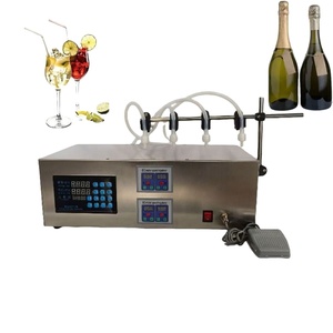 High Quality Milk <b>Juice</b> Mineral Soda Water Beverage Semi-automatic 4 Head Nozzle Bottling Digital Liquid Filling <b>Machine</b> - Product Image 1