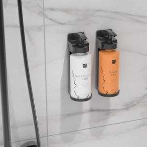 Support mural en plastique verrouillable pour salle de bain d'hôtel, shampoing, après-shampoing, gel <span class=keywords><strong>douche</strong></span>, lotion, distributeur de liquide avec support - Product Image 5
