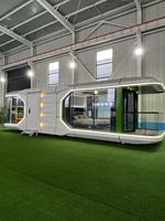 28 38 m² Hôtel de villégiature de luxe mobile Système intelligent Maison capsule spatiale avec salle de bain complète et 2 chambres