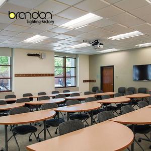 Brandon 1X4 2X2 2X4 Retrofit Kit Parts Light Office Led Troffer Color blanco Drop Ceiling Flat Led Light Panel - Product Image 4